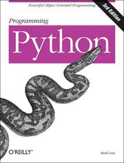Cover of: Programming Python by Mark Lutz