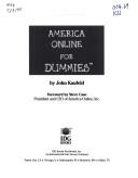 Cover of: America Online for dummies