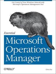 Cover of Essential Microsoft Operations Manager