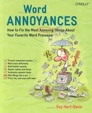 Cover of: Word Annoyances: How to Fix the Most Annoying Things About Your Favorite Word Processor (Annoyances)