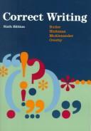 Cover of: Correct writing