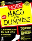 Cover of: More Macs for dummies | David Pogue