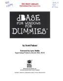 Cover of: dBase for Windows for dummies by Scott D. Palmer