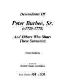 Burba, Burbee, Burby by Robert Dean Lawrence