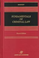 Cover of: Fundamentals of criminal law