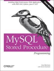 Cover of: MySQL Stored Procedure Programming