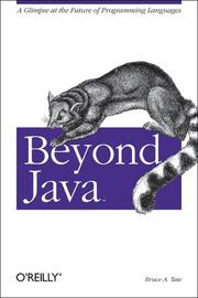 Cover of: Beyond Java