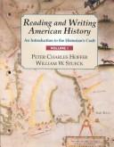 Cover of: Reading and writing American history: an introduction to the historian's craft