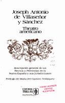 Theatro americano by José Antonio de Villaseñor y Sánchez