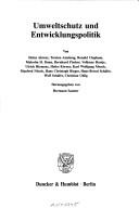 Cover of: Umweltschutz und Entwicklungspolitik