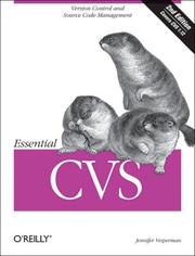 Cover of: Essential CVS (Essentials) by Jennifer Vesperman