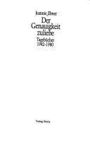 Cover of: Genauigkeit zuliebe: Tagebücher 1942-1980