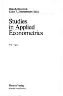 Cover of: Studies in applied econometrics