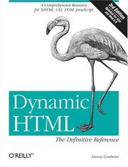 Cover of: Dynamic HTML by Danny Goodman