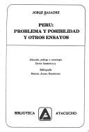 Cover of: Perú, problema y posibilidad: y otros ensayos