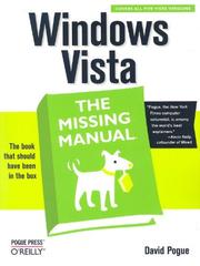 Cover of: Windows Vista by David Pogue