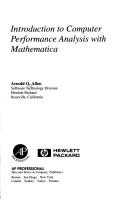 Cover of: Introduction to computer performance analysis with Mathematica by Arnold O. Allen