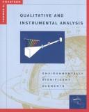 Cover of: Qualitative and instrumental analysis of environmentally significant elements by Thomas G. Chasteen