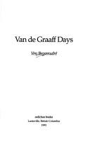 Cover of: Van de Graaff days
