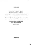 Judaica & Hungarica by Moses Gaster