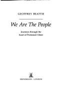 Cover of: We are the people: journeys through the heart of Protestant Ulster