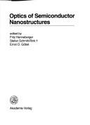 Optics of semiconductor nanostructures by Fritz Henneberger