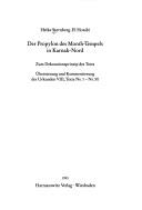 Cover of: Der Propylon des Month-Tempels in Karnak-Nord: zum Dekorationsprinzip des Tores ; Übersetzung und Kommentierung der Urkunden VIII, Texte Nr. 1-Nr. 50