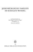 Cover of: Siebenbürgische Familien im sozialen Wandel