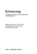 Cover of: Erinnerung: zur Gegenwart des Holocaust in Deutschland-West und Deutschland-Ost