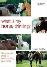 Cover of: What is my horse thinking?