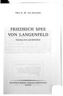 Cover of: Friedrich Spee von Langenfeld: zwischen Zorn und Zärtlichkeit