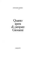 Cover of: Quanto spera di campare Giovanni