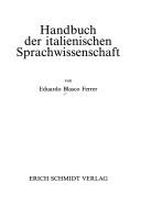 Cover of: Handbuch der italienischen Sprachwissenschaft