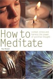 Cover of: How to Meditate