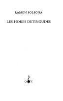 Cover of: Les hores detingudes