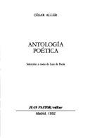 Cover of: Antología poética