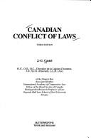 Cover of: Canadian conflict of laws