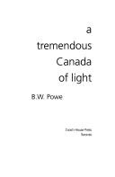 Cover of: A tremendous Canada of light
