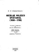 Cover of: Nicolae Milescu Spătarul: 1636-1708