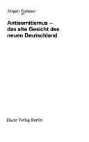 Cover of: Antisemitismus: das alte Gesicht des neuen Deutschland