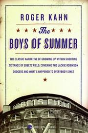 Cover of: The Boys of Summer by Roger Kahn