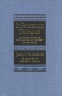 Cover of: St. Petersburg dialogues, or, Conversations on the temporal government of providence
