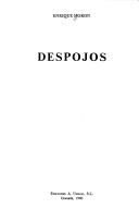 Cover of: Despojos