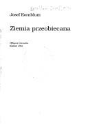 Cover of: Ziemia przeobiecana by Josef Kornblum