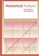 Cover of: Introduction to numerical analysis by Gregory, John