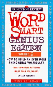 Cover of: LL Princeton Review Word Smart Genius Edition, Volume 2 | Princeton Review