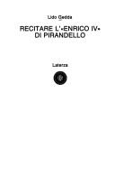 Cover of: Recitare l'"Enrico IV" di Pirandello