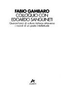 Cover of: Colloquio con Edoardo Sanguineti: quarant'anni di cultura italiana attraverso i ricordi di un poeta intellettuale