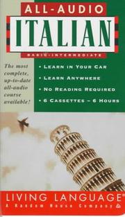 Cover of: All-Audio Italian Cassette (LL(R) All-Audio Courses)