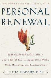 Cover of: Personal renewal by Letha Hadady